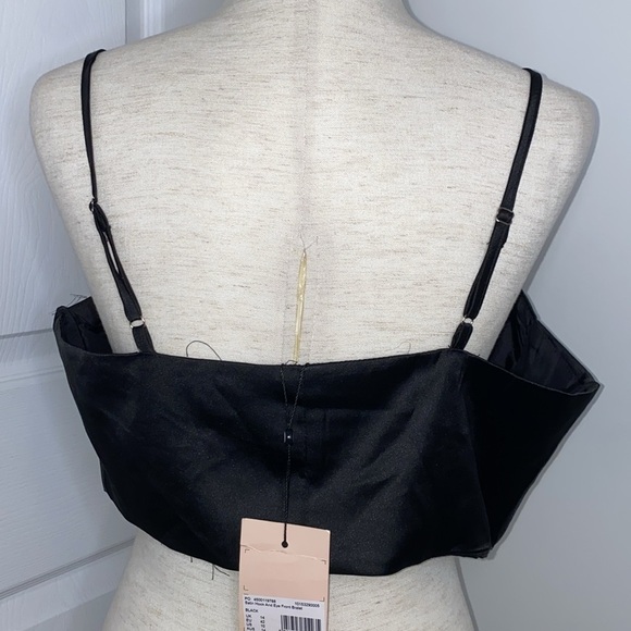 Missguided Satin Hook and Eye Front Bralet NWT size 10 - Picture 4 of 6